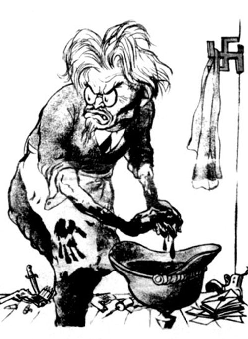 Карикатура на Троцкого работы Кукрыниксов, 1937