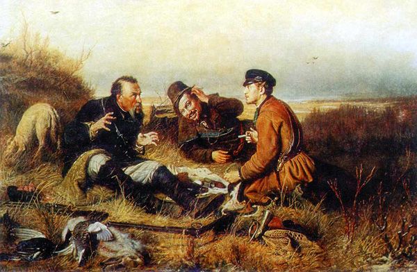 В. Перов &laquo;Охотники на привале&raquo;