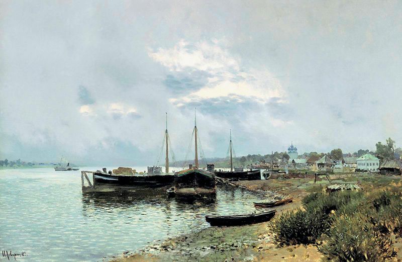 И. Левитан. «После дождя. Плёс», 1889