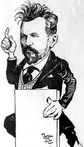Карикатура на депутата Государственной Думы С. Н. Булгакова. 1907 год