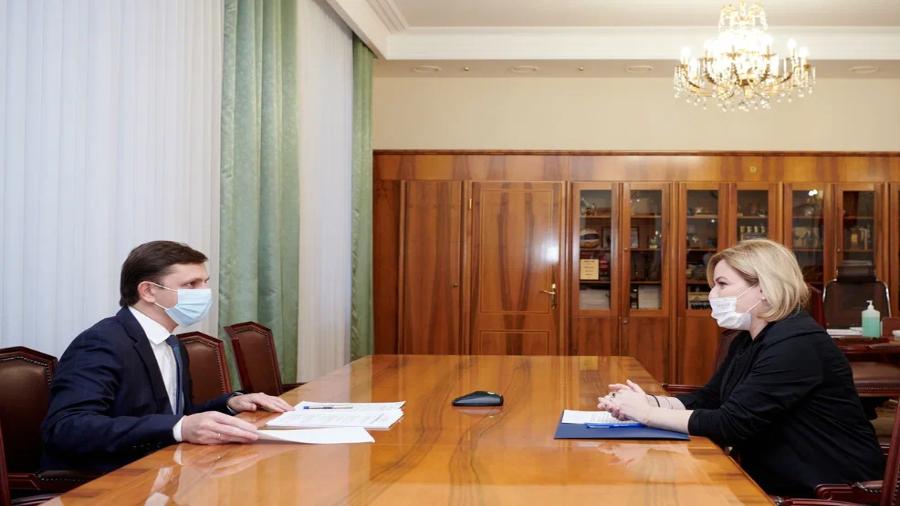 Министр культуры России Ольга Любимова встретилась с губернатором Орловской области