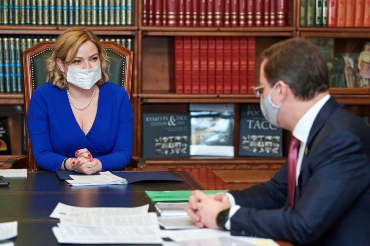 Любимова и Азаров обсудили реализацию нацпроекта «Культура» в Самарской области