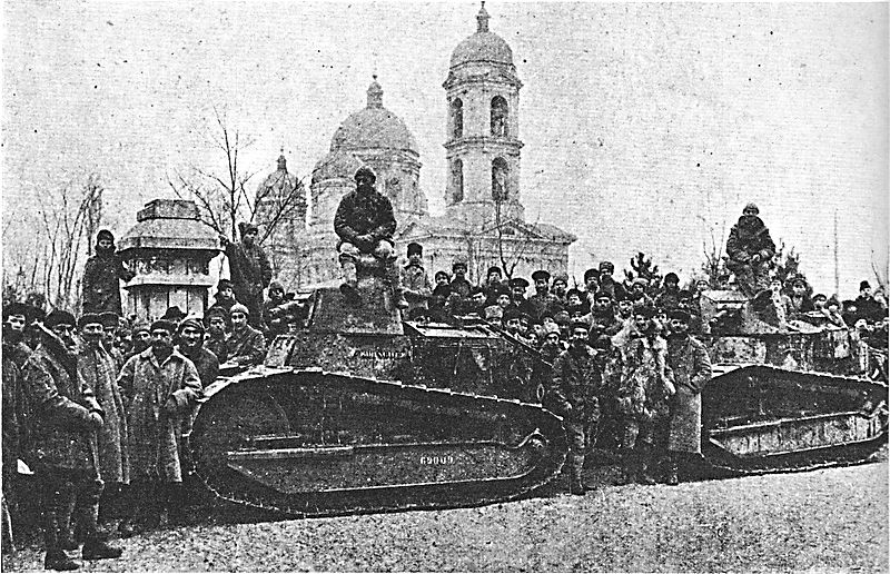 Французские танки в Одессе. 1919