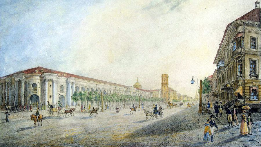 Карл Беггов, «Вид Невского проспекта» Карл Беггов, «Вид Невского проспекта»