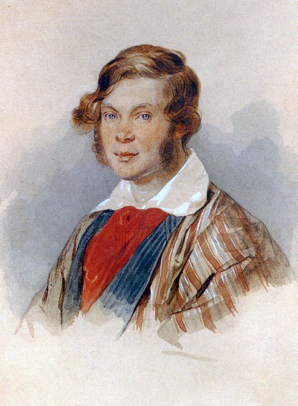 П. Соколов. «Портрет П. Вяземского». 1830-е