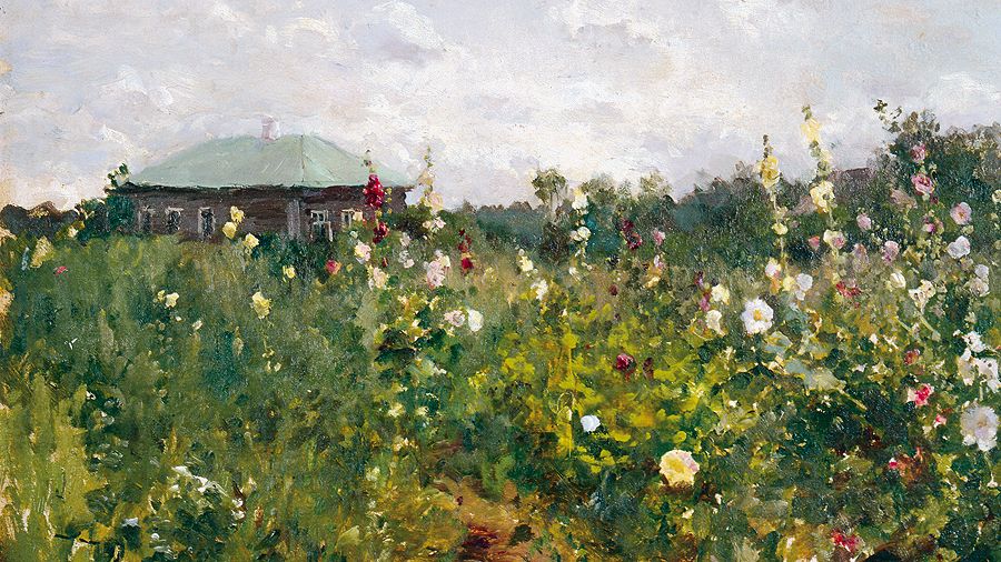 Константин Коровин. «Мальвы в Саратовской губернии» (1889)