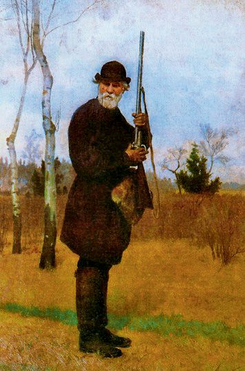 Н. Дмитриев-Оренбургский. «И.С. Тургенев на охоте». 1879