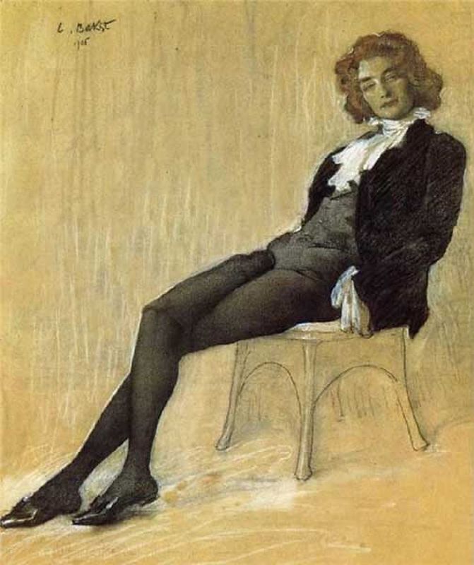 Леон Бакст. Портрет Зинаиды Гиппиус. 1906
