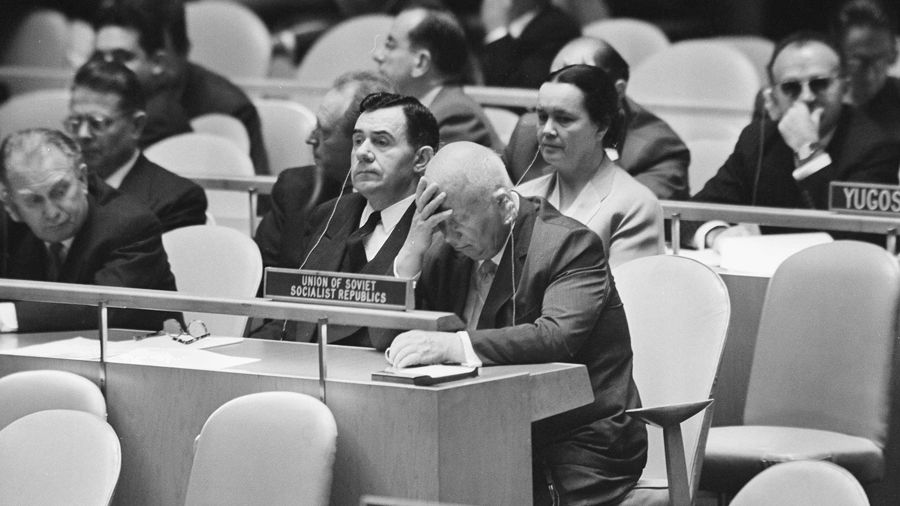 Никита Хрущев в США, 1960 год Никита Хрущев в США, 1960 год