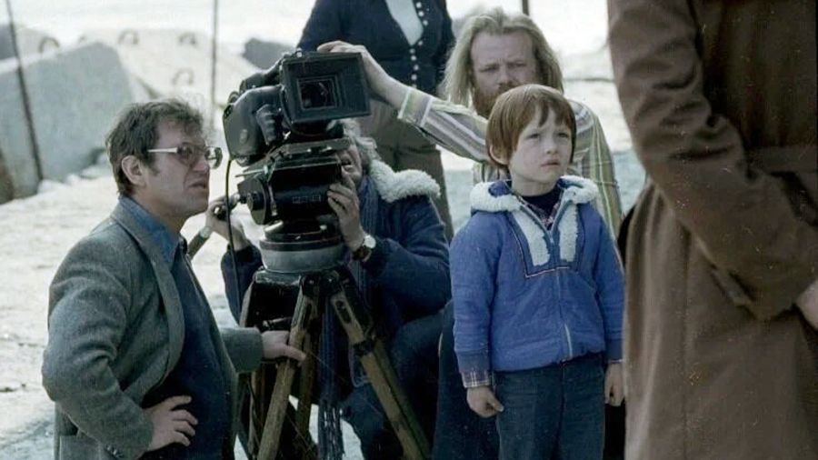 Александр Митта на съемках фильма «Экипаж»