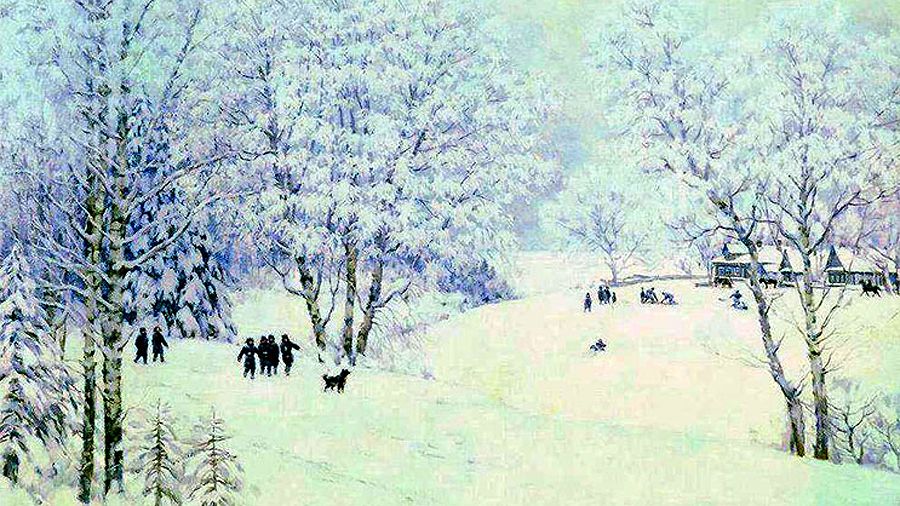 Константин Юон. «Русская зима. Лигачёво» Константин Юон. «Русская зима. Лигачёво»