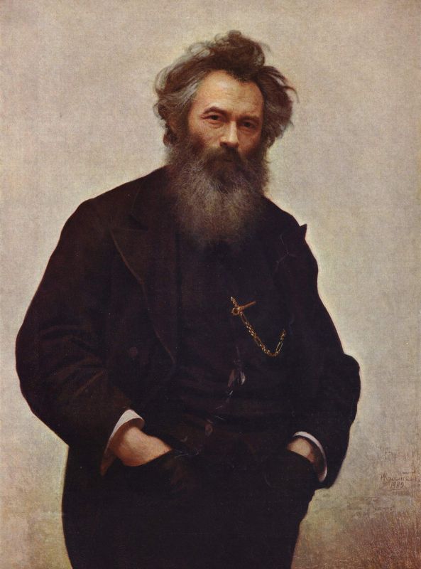 И. Крамской. «Портрет И. Шишкина». 1880
