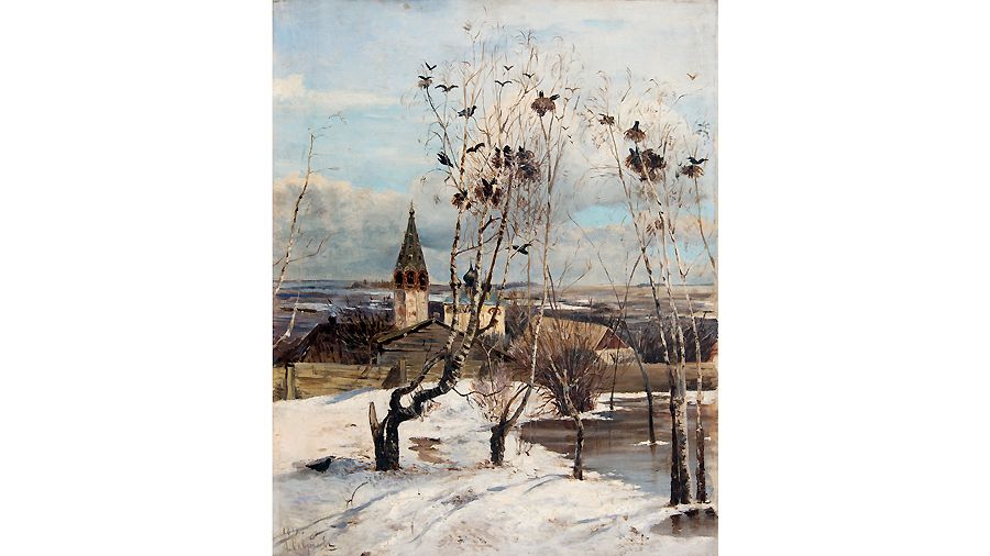 Алексей Саврасов. «Грачи прилетели». Вариант (1879) Нижегородский государственный художественный музей