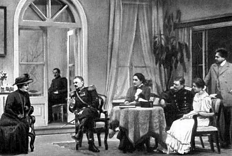 Сцена из спектакля «Три сестры». 1940