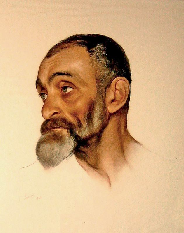 С. Сорин. «Портрет философа Льва Шестова». 1922, фрагмент