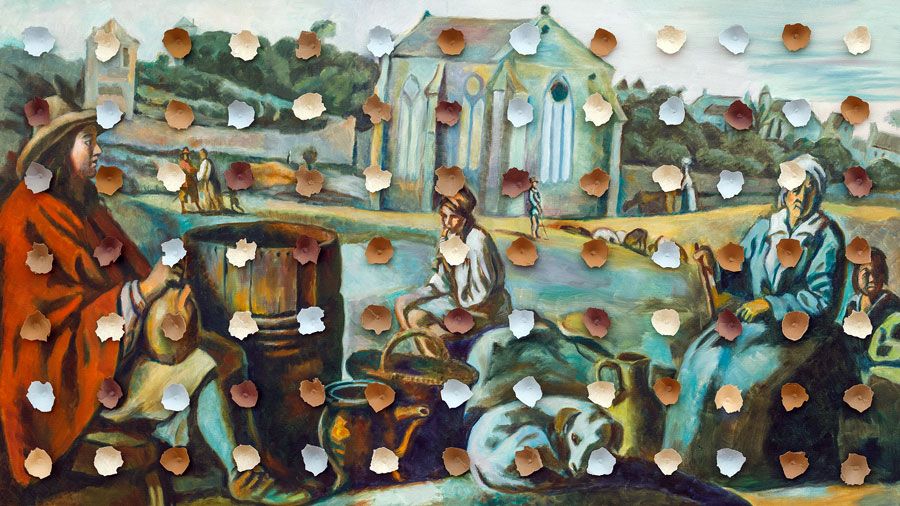 Илья Кабаков. «Композиция с цветами». 2017