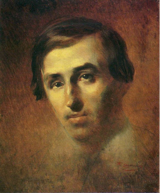 Т. Шевченко.  «Портрет Пантелеймона Кулиша». 1843