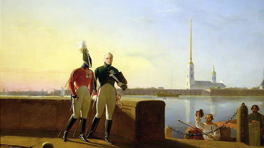 Лев Киль, «Император Александр I на прогулке» Лев Киль, «Император Александр I на прогулке»