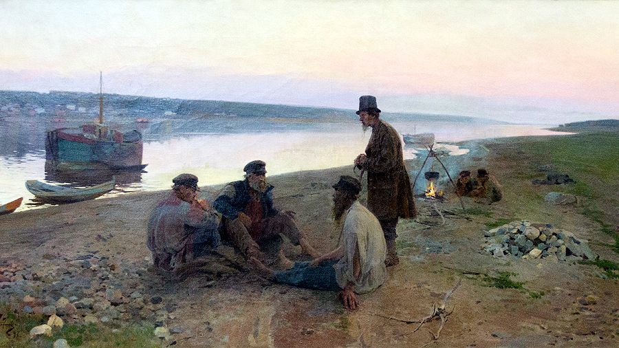 Алексей Корин. «Бурлаки» (1897)