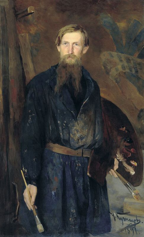 Н. Д. Кузнецов. Портрет В. М. Васнецова, 1891