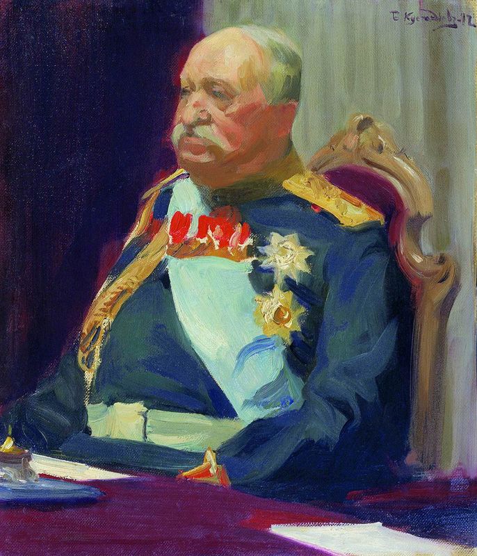 Б. Кустодиев. «Портрет графа Н. Игнатьева». 1902