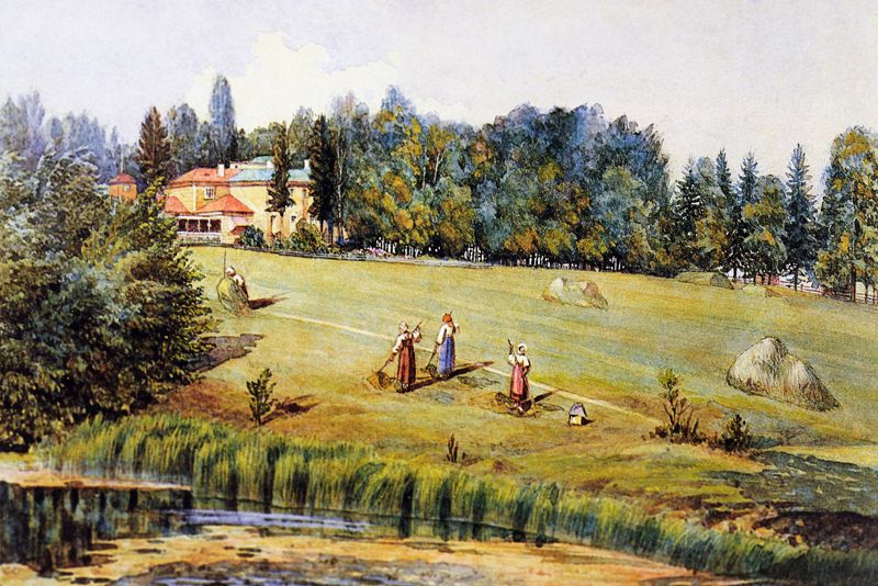 «Вид на усадьбу Мураново». 1868