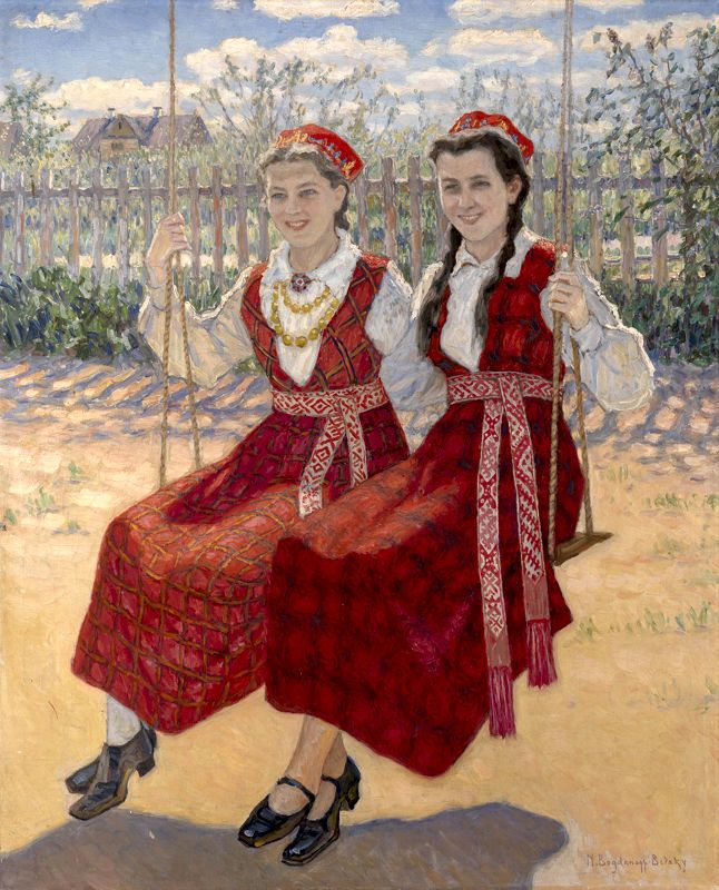 «Две девочки на качелях». 1940