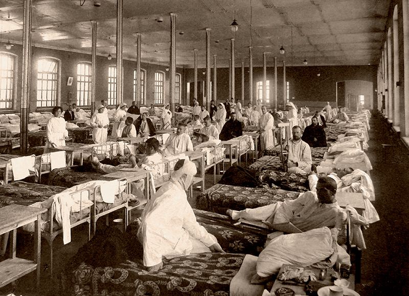 Госпиталь в Москве. 1914