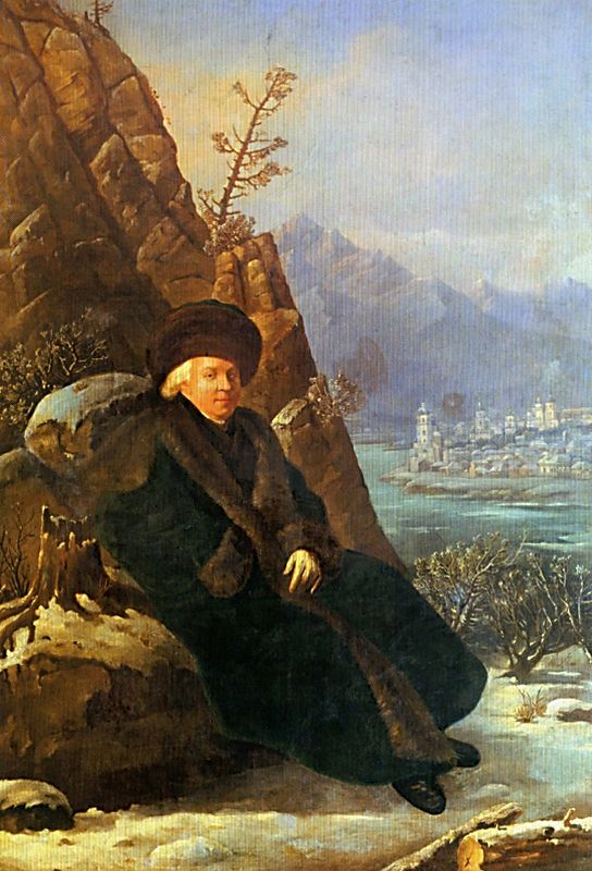 С. Тончи. «Портрет Г.Р. Державина». 1801
