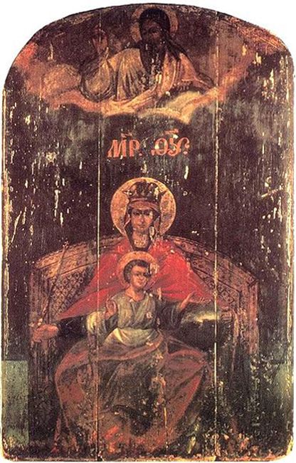 Оригинал иконы Божией Матери «Державной» из Казанской церкви села Коломенское