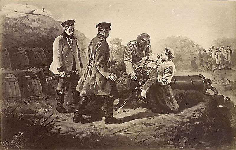 В. Маковский. «Смерть адмирала Нахимова». 1872