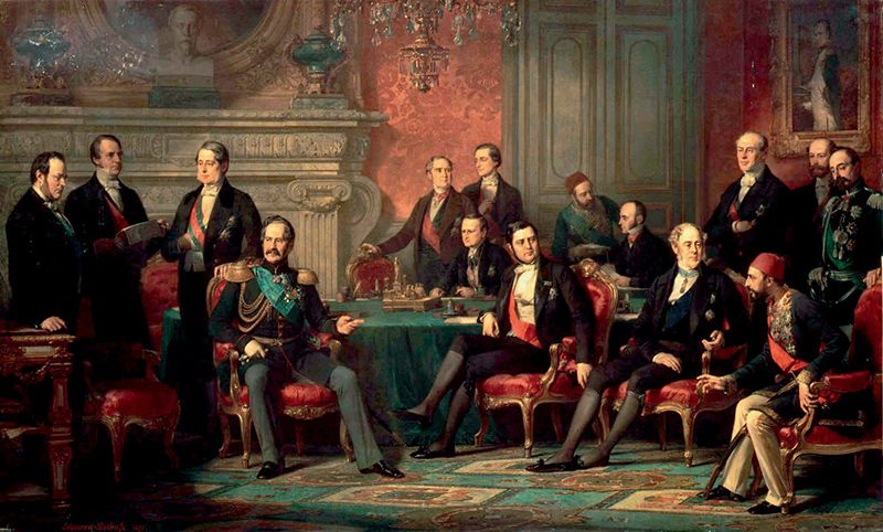 Л.-Э. Дюбюф. «Парижский конгресс 1856 года». 1856
