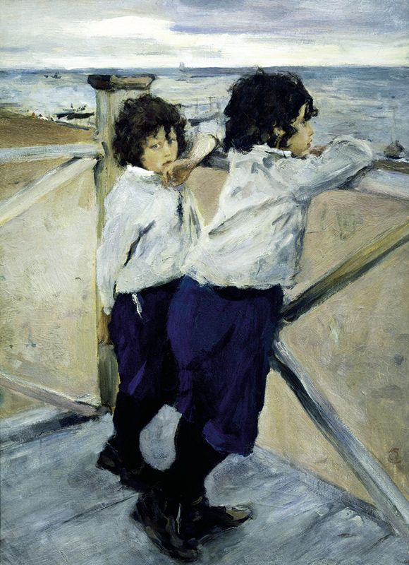 «Дети (Саша и Юра Серовы)», 1899