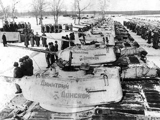 Колонна танков имени Димитрия Донского, переданная Армии Церковью
