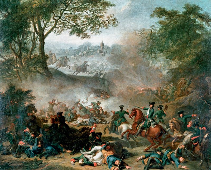 Ж.-М. Натье. «Битва при Лесной». 1717