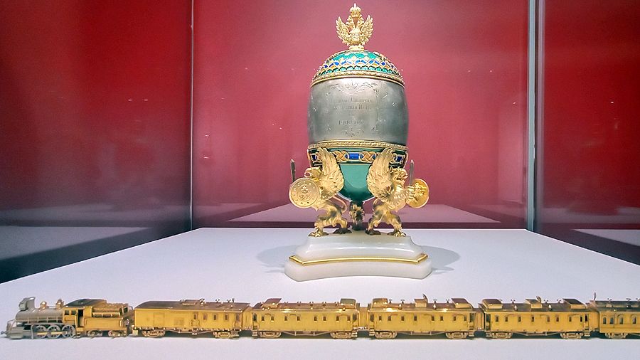 Пасхальное яйцо «Сибирский поезд»