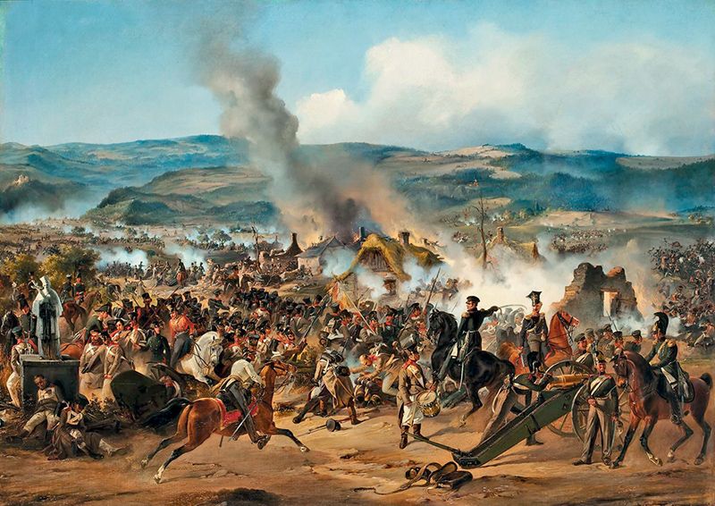 А. Коцебу. «Сражение при Кульме 17–18 августа 1813 года». 1843