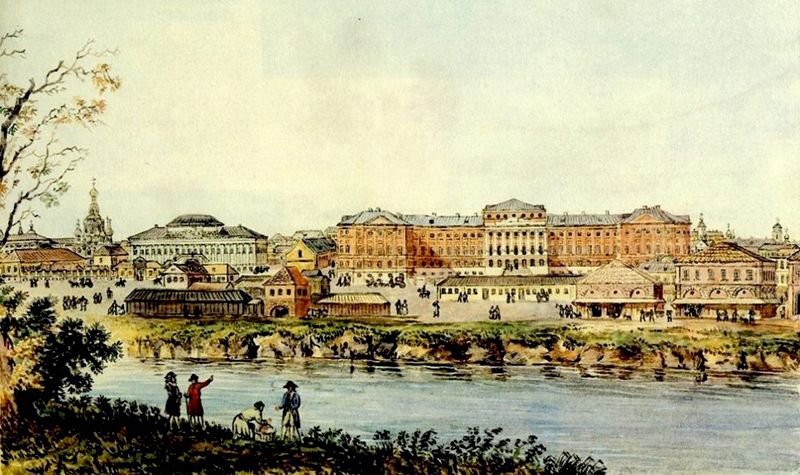Старое здание Московского университета. 1790-е