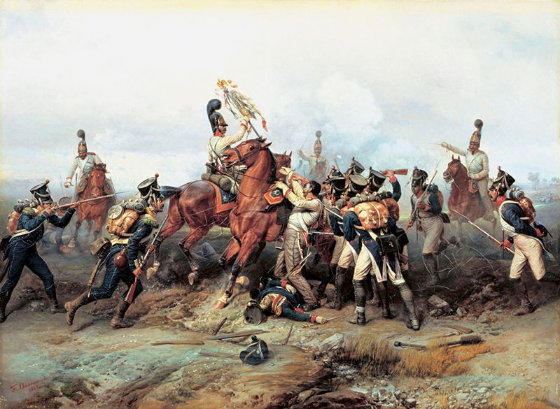 Б. Виллевальде. «Подвиг конного полка  в сражении при Аустерлице в 1805 году»