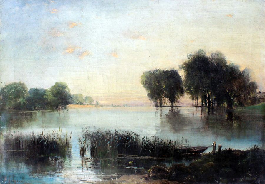 Алексей Саврасов. «Пейзаж с рекой» (вторая половина XIX века). Таганрогский художественный музей