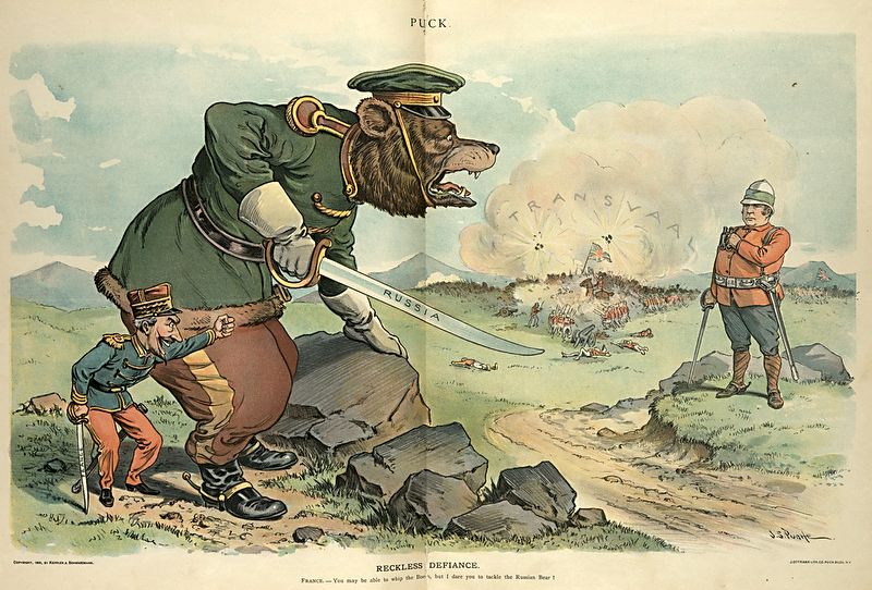 Карикатура времен англо-бурской войны