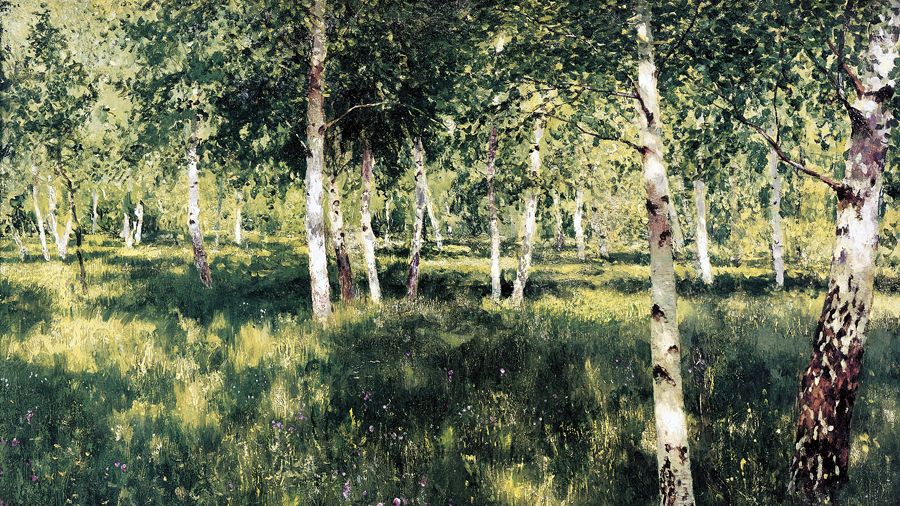 Исаак Левитан "Березовая роща" Исаак Левитан "Березовая роща"