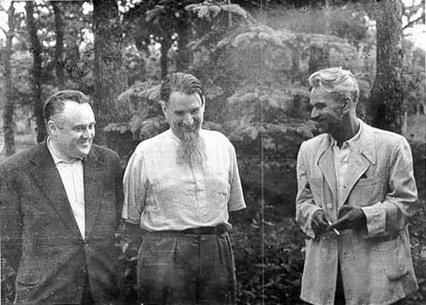 Сергей Королев, Игорь Курчатов и Мстислав Келдыш. 1956