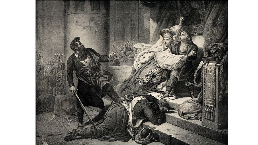 «Петр Великий в детстве, спасенный матерью от ярости стрельцов»