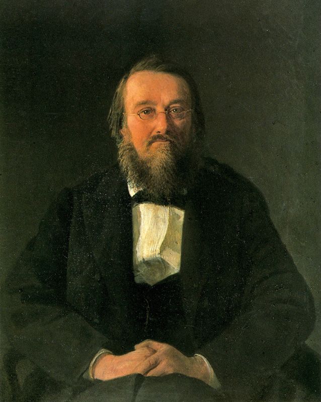 Н. Ге. «Портрет Н.И. Костомарова». 1870