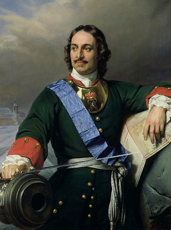 П. Деларош. «Петр I Великий, император России». 1838 