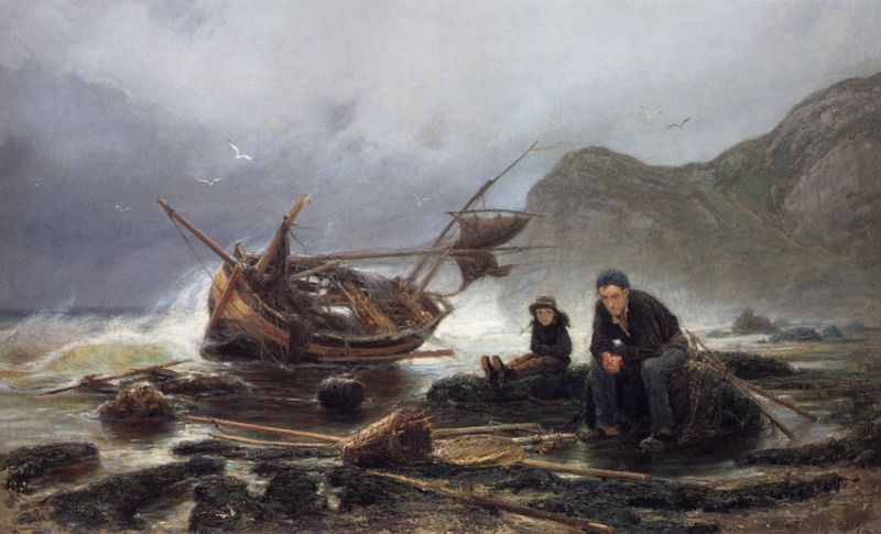 «Море в Нормандии (Рыбак в беде)». 1875