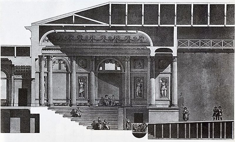 Проект зрительного зала Эрмитажного театра. 1783
