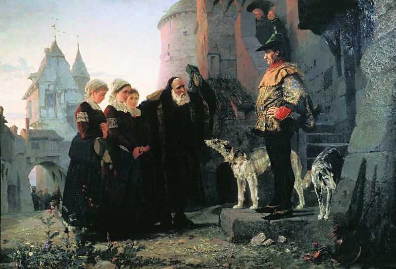 В. Поленов. «Право господина». 1874