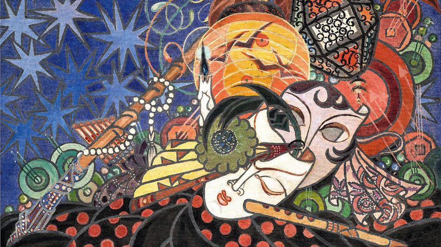 выставка «Под маской», Музей русского импрессионизма, маскарад, карнавал, русское искусство